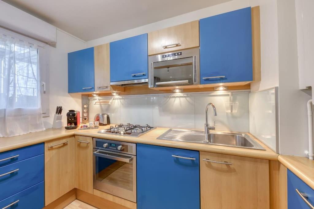 La Pepite Bleue De Nanterre Apartment Bagian luar foto