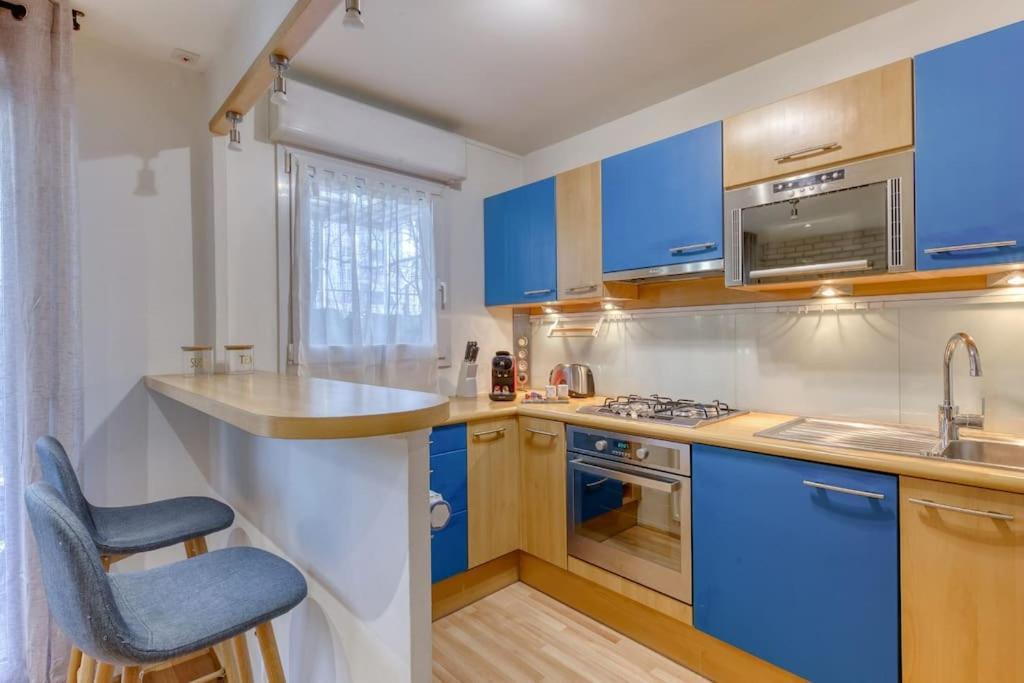 La Pepite Bleue De Nanterre Apartment Bagian luar foto
